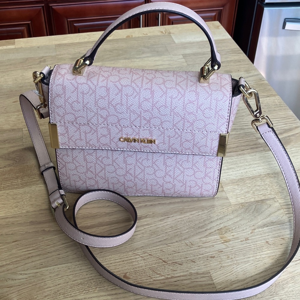 Calvin Klein Light Pink crossbody and hand Bag